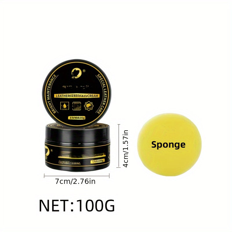 Cera para interior de automóviles 100g Pulidor de cuero y plástico para tablero