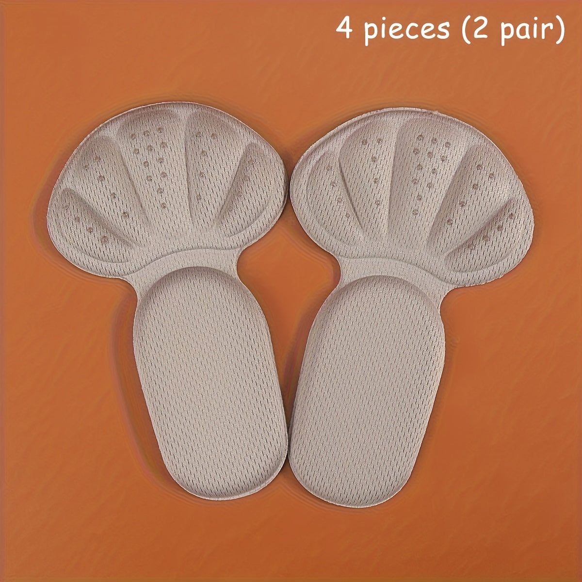 Unisex Soft TPE Heel Cushions Non-Slip Breathable Adjustable Size Set