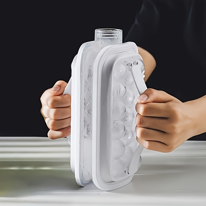 Uniseks PP materialdan tayyorlangan muzlatgichli muzqaychi bilan suv shishasi va muzqaychi plastinkasi