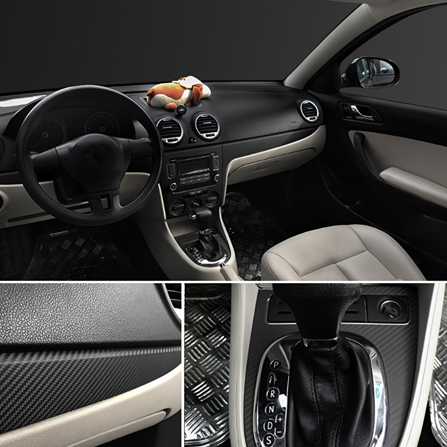 Avtomobil Motosikl 3D Karbon tolasi vinil qoplama o'z-o'zini yopishtiradigan stiker suv o'tkazmaydigan 50x200cm