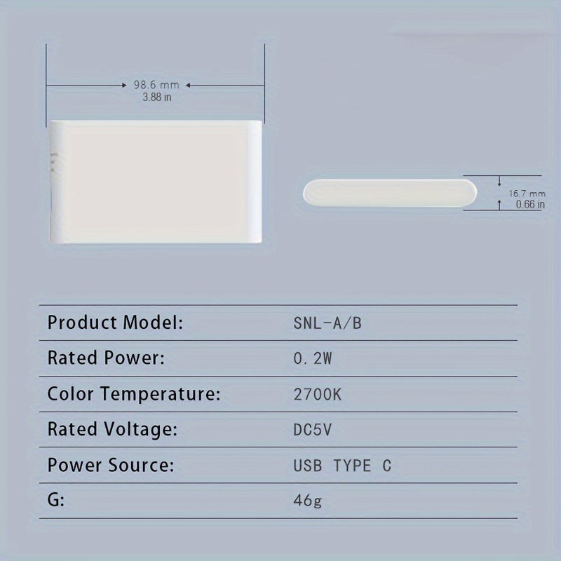 Yorug'lik uchun tungi chiroq, 300mah akkumulyator, inson tanasini sezish, harakatni aniqlash va yorug'likni sezuvchi quvvat kaliti bilan ta'minlangan Rojdestvo sovg'asi.