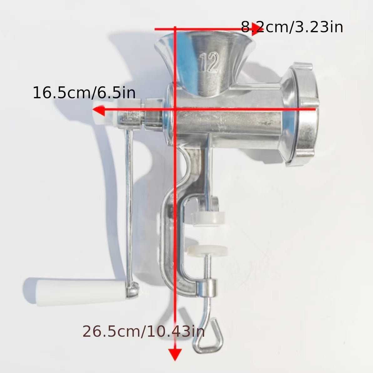 Alüminium go'sht maydalagich kolbasa uchun, sarimsoq pastasi, chili maydalagich, simsiz oshxona asbobi