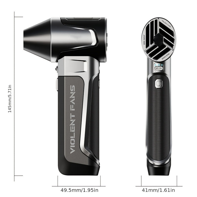 Ручной турбовентилятор 160 000 об/мин бесщеточный мотор USB-C перезаряжаемый портативный