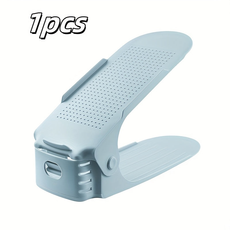 Ko‘p quvvatli va rangli variantlarga ega sozlanadigan plastmassa poyabzal javoni saqlash qutisi