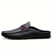 Men's Mule Shoes Slip-On Stripes Rubber Sole Comfortable Outdoor