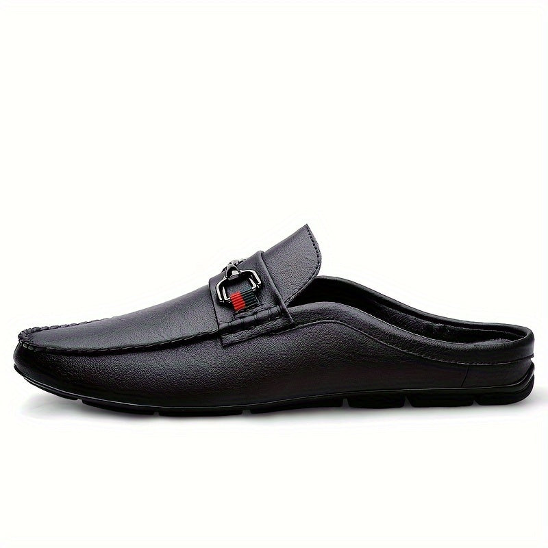 Men's Mule Shoes Slip-On Stripes Rubber Sole Comfortable Outdoor