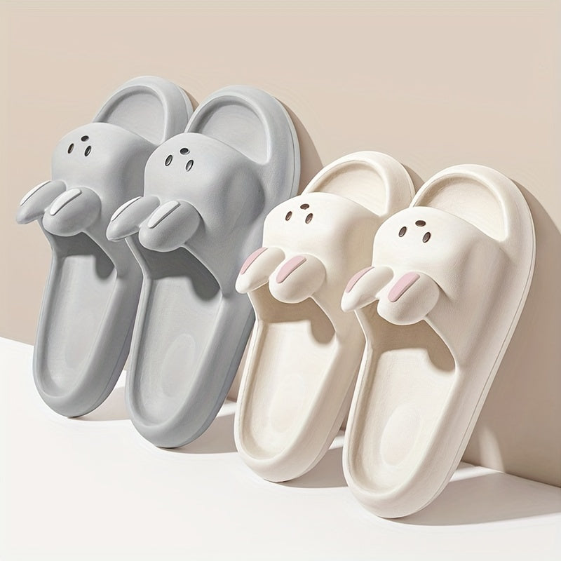 Ayollar uchun EVA Bunny Slides tormozsiz, engil hammom poyabzali