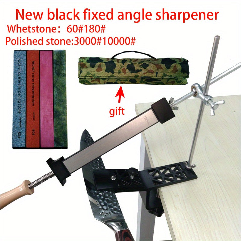 Afilador de ángulo fijo para cuchillos y tijeras Dispositivo de afilado manual Construcción metálica