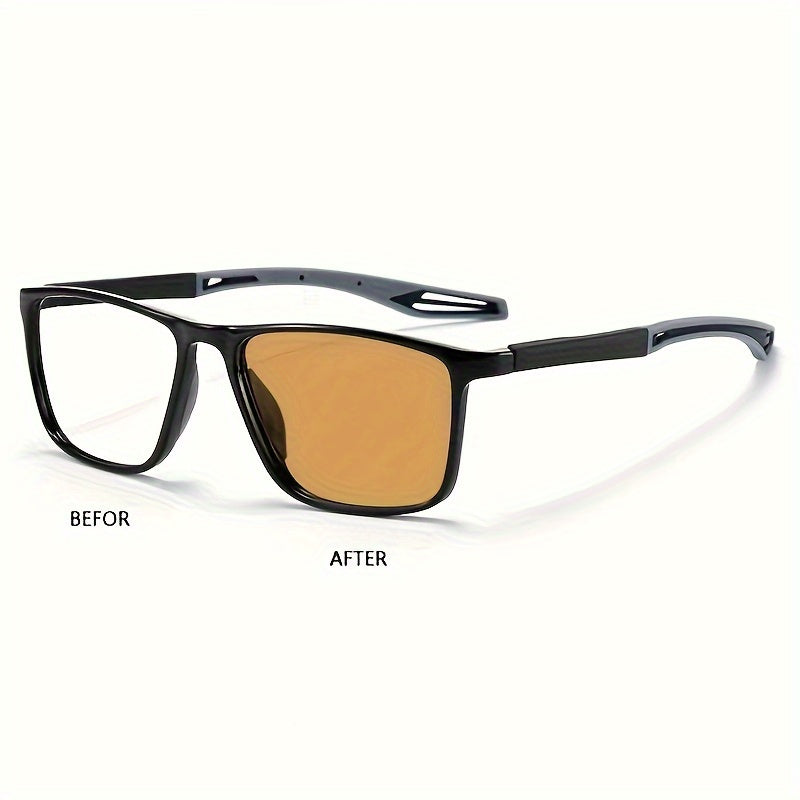 Unisex Photochromic Glasses with Premium Lenses for Day and Night Use