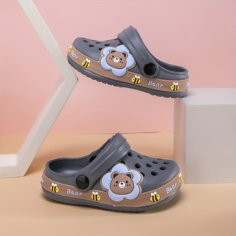 Girls Cartoon Clogs Lightweight Non-Slip EVA Indoor Outdoor Shoes