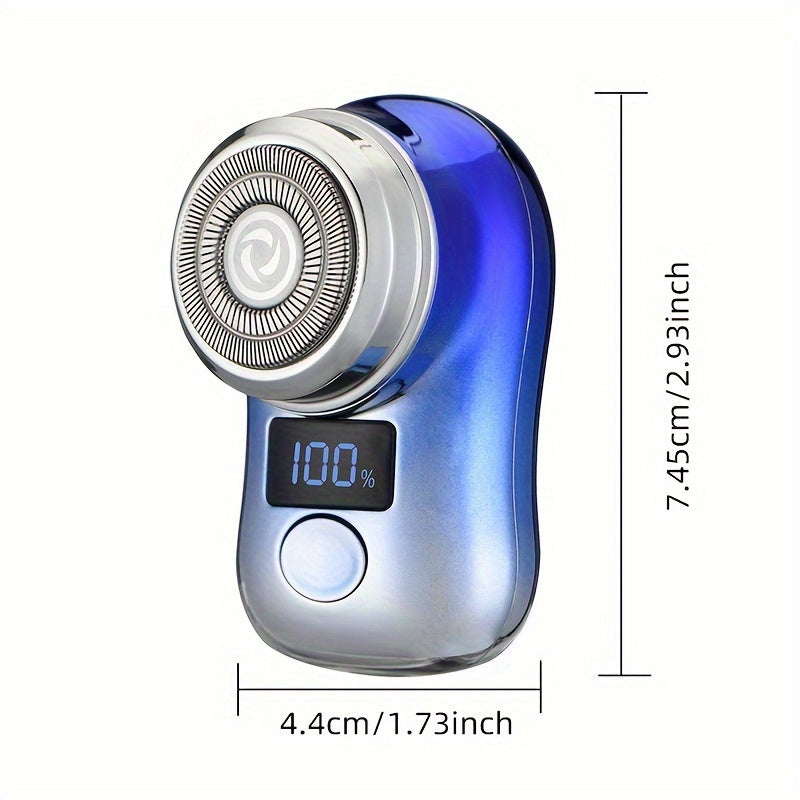 Men's Electric Shaver Portable USB Rechargeable with Digital Display for Travel