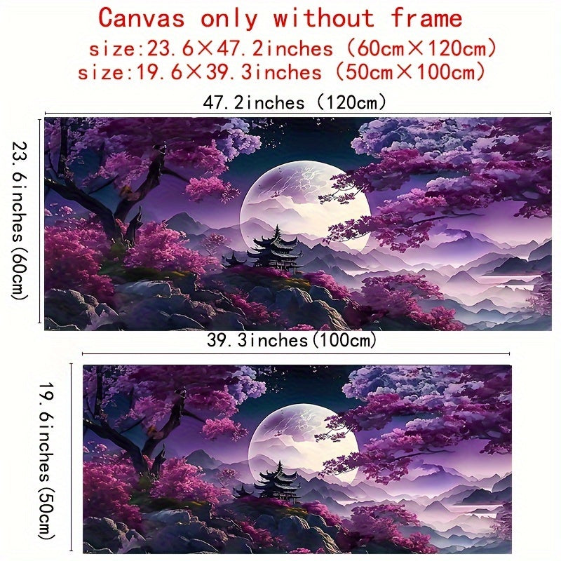 Modern Abstract Mountain Water Oil Painting Canvas Wall Art for Living Room Bedroom