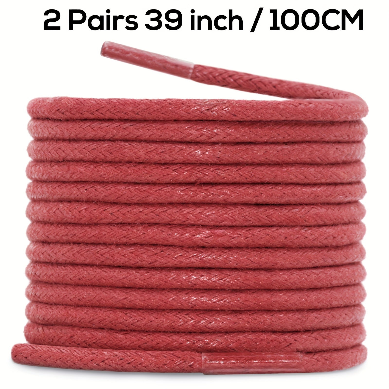 Unisex Waxed Shoelaces 0.25cm Thick Round Replacement Multi-Coloured 4 Pairs
