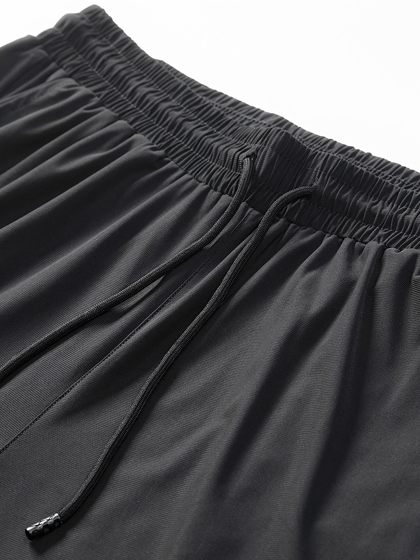 Мужские узкие длинные брюки большого размера для повседневной летней носки, однотонные, с эластичной тканью