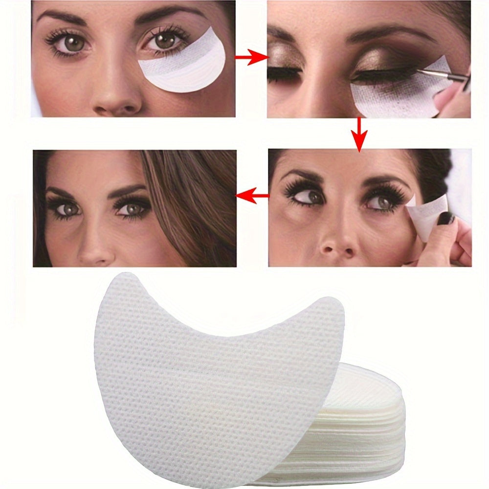 Lint-Free Eyeliner Shields for Precise Eye Makeup and False Eyelash Application Pack of 50