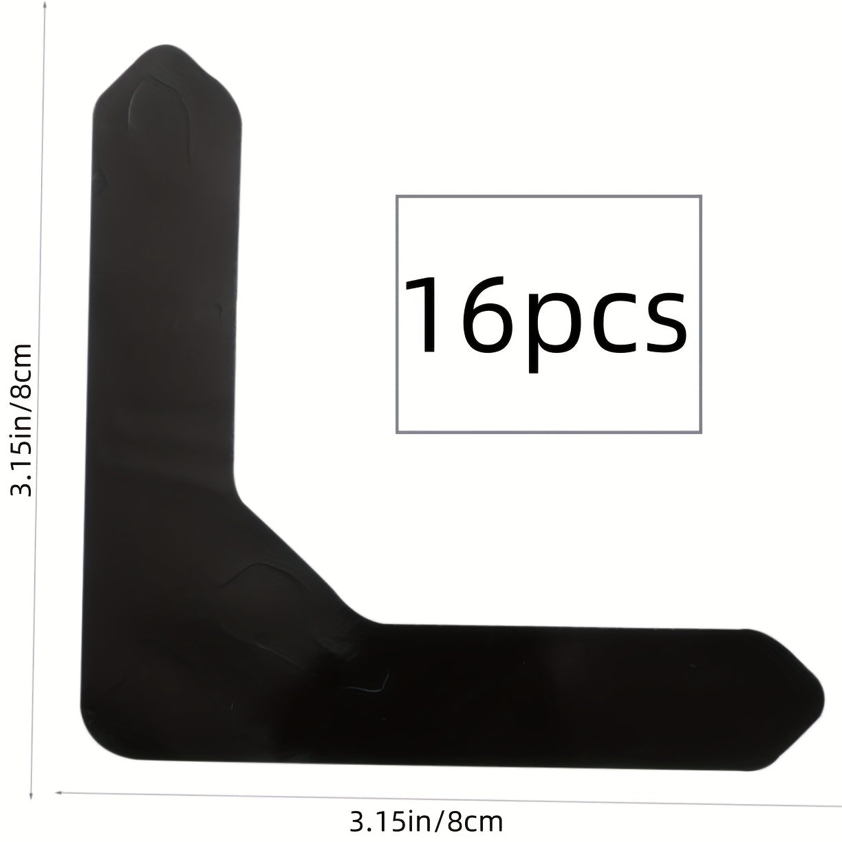 Qora akril mato lenta yopishqoqsiz yuviladigan gilam tutqichlari yog'och pol uchun