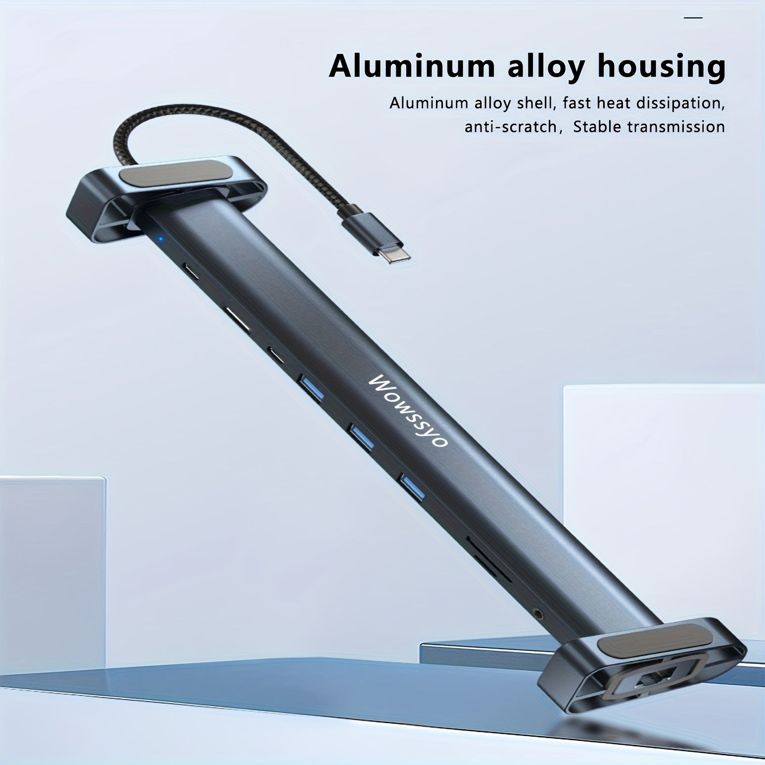 10-in-1 USB-C Docking Station for MacBook Windows 4K HDMI 100W PD Ethernet SD TF Card