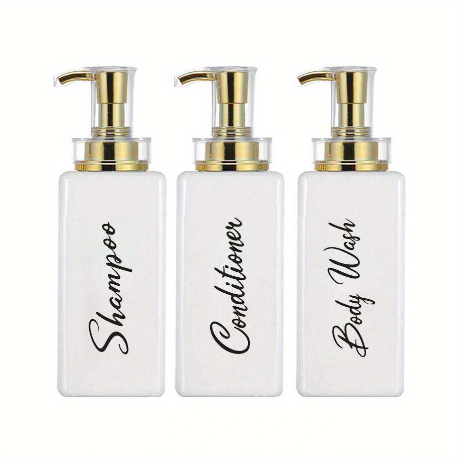 Dispensador de baño de 16 oz para jabón líquido, recipiente para loción, ideal para productos de baño