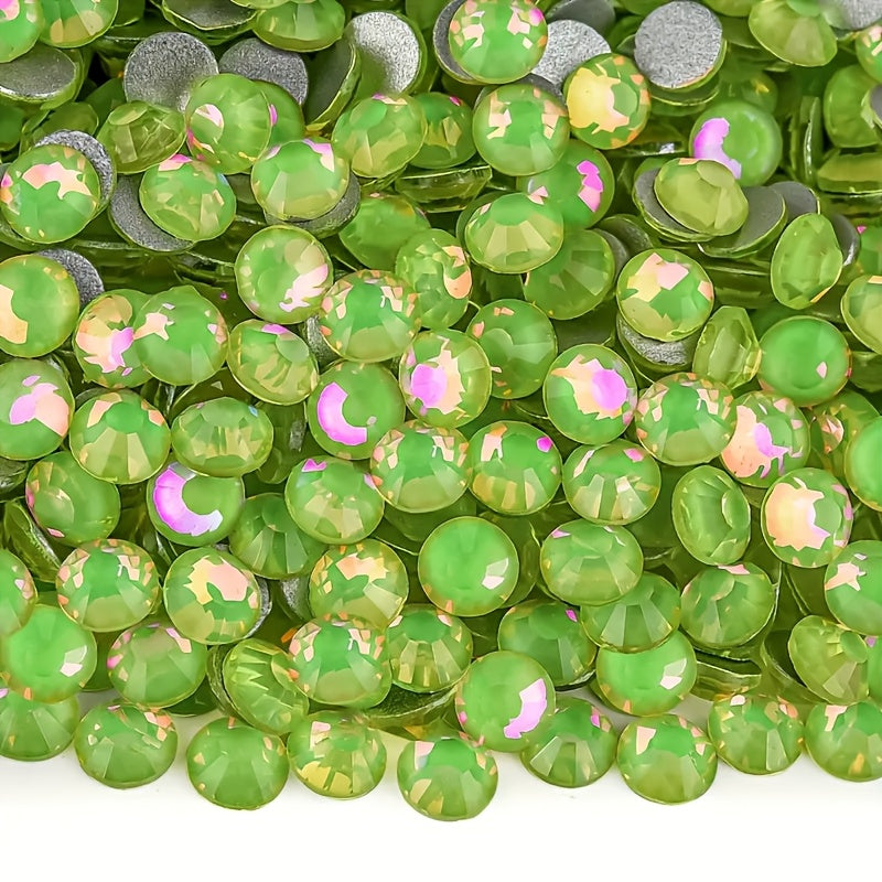 1440 dona rhinestones, tirnoq san'ati va aksessuarlar uchun, shisha toshlar, poyabzal, kiyim, makiyaj sumkalar uchun