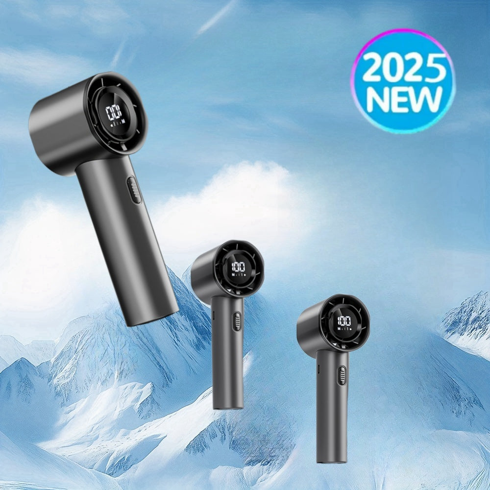 3-Speed USB Rechargeable Wearable Fan for Kids and Adults Black Lightweight Portable