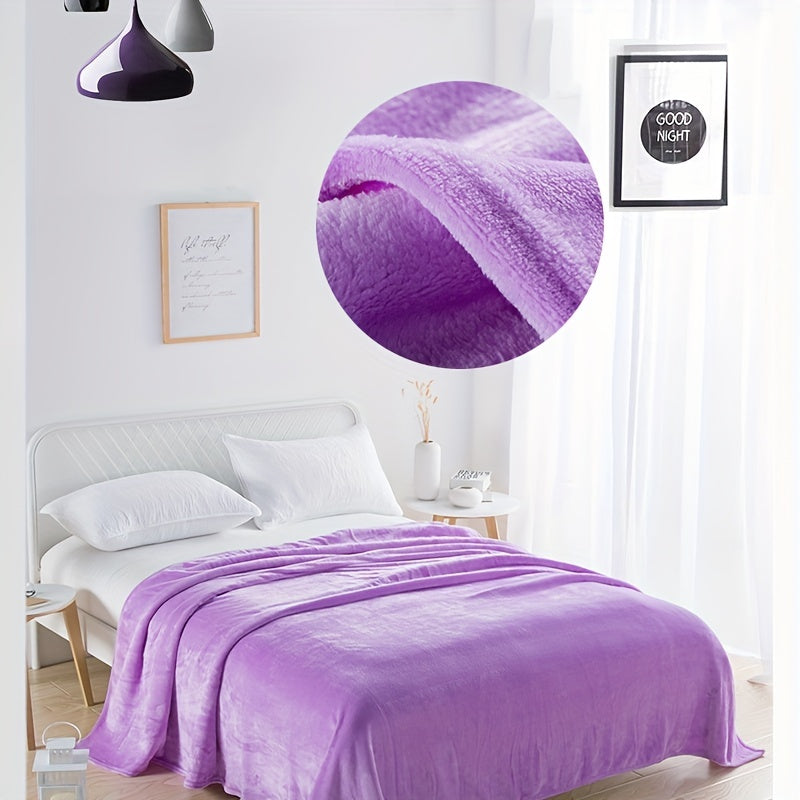 1 кусок уютного и теплого кораллового фланелевого одеяла, подходящего для всех сезонов - Идеально для использования на диване, кровати или софе.