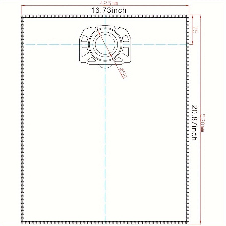 Bolsas de filtro de felpa de reemplazo para aspiradoras húmedo/seco 2, 5 o 10 unidades
