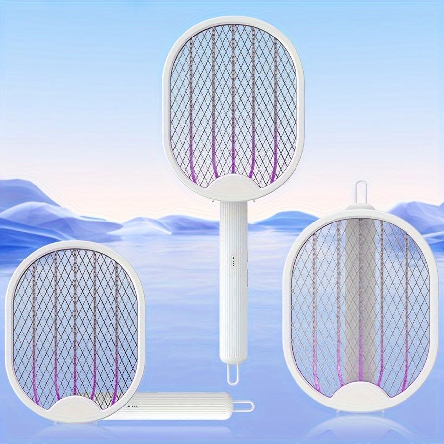 Складной электрический уничтожитель комаров с ультрафиолетовым светом, перезаряжаемый через USB, настенный убиватель мух