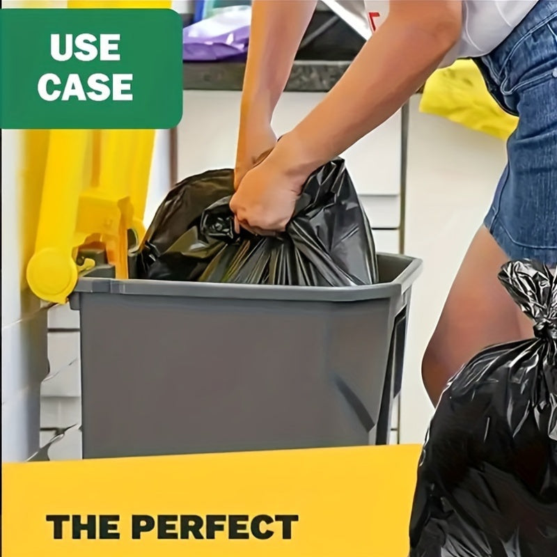 Mustahkam Polietilen Axlat Qoplari - 50 yoki 100 ta to'plamlarda mavjud - Oshxona, Yashash xonasi, Patio uchun ko'p maqsadli bir martalik qoplar - Uy, Bog' va Tijorat foydalanish uchun qalin plastik qoplamalar