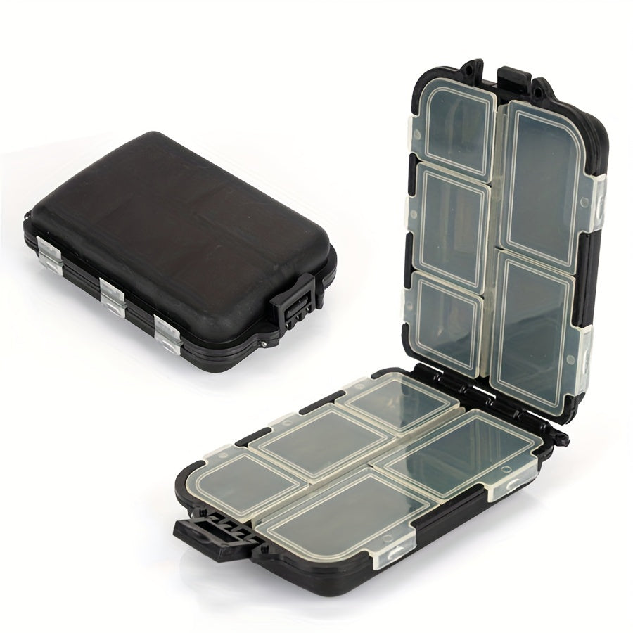 Kichik ikki tomonlama saqlash qutisi, olib yuriladigan charm qutisi, ajraladigan bo'linmalari bilan