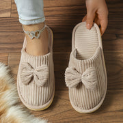 Women's Slip-On Casual Striped House Slippers EVA Sole Non-Slip