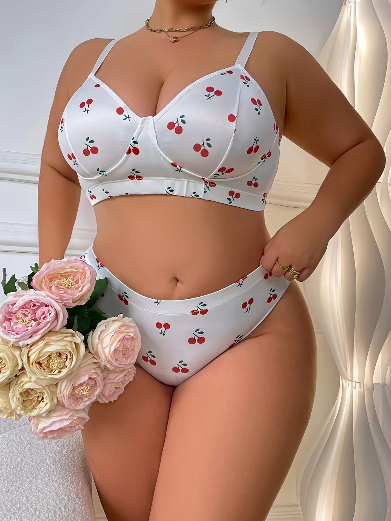 Girls Printed Suit with Dress and Short Sleeve Top