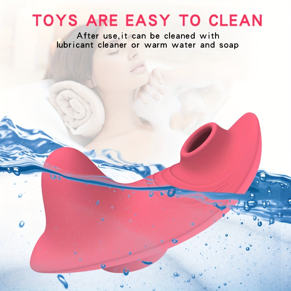 Women's Wearable Underwear Vibrator with Remote Control and Sucking Modes