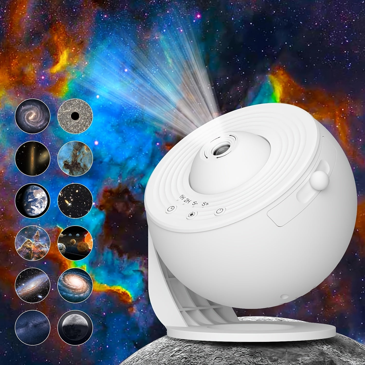 Galaxy Projector for Adults, 4K Interchangeable Discs, Night Light