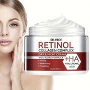Set of 5 Retinol Moisturizing Face Creams with Collagen Hyaluronic Acid Vitamin C E for Dry Skin