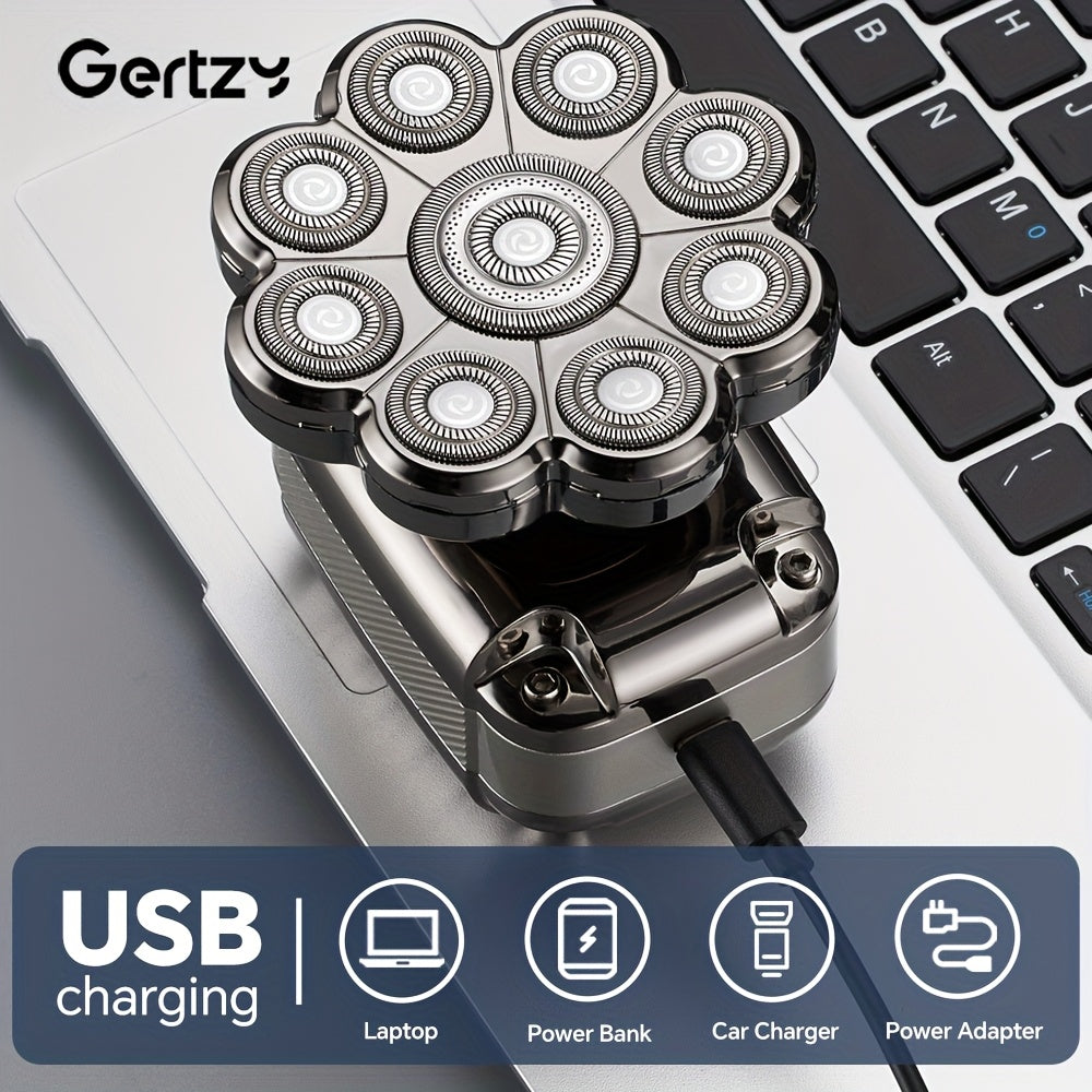 Kit de cuidado personal eléctrico 5 en 1 para hombres, cortapelos, recortadora, afeitadora y rasuradora