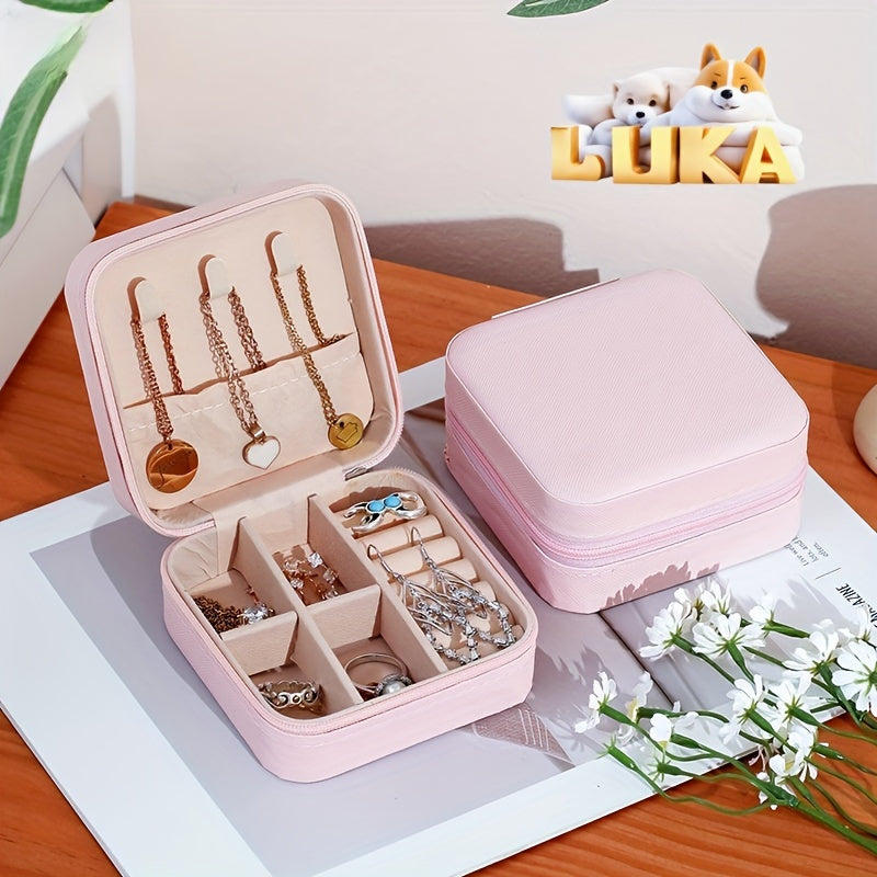 Минималистичный органайзер для украшений, дорожный кейс для ожерелий, серег, колец, ручная стирка
