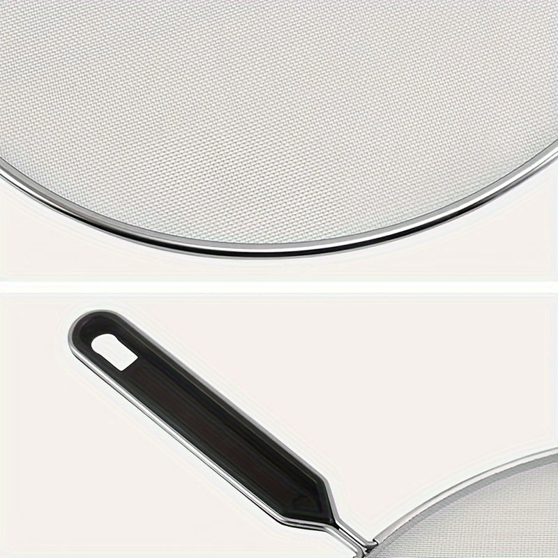 Metal Grease Splatter Screen for Frying Pans, Fine Mesh Oil Filter Cover