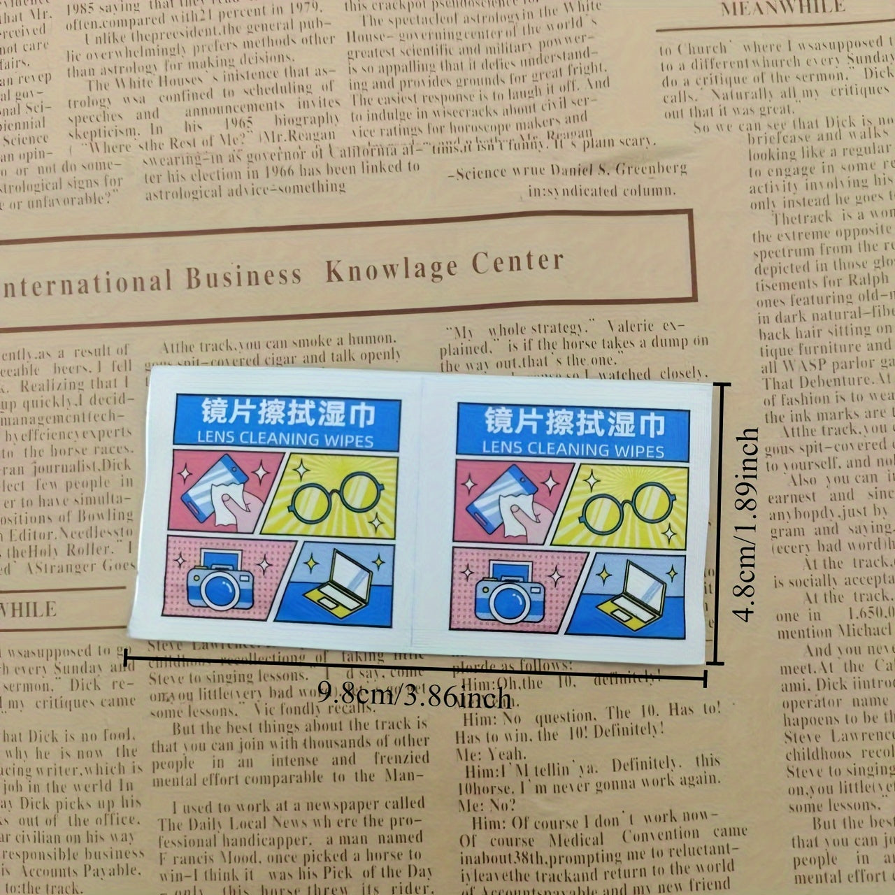 Disposable Cleaning Wipes for Lenses Screens Jewelry and Phones Anti-Fog 100 Pack