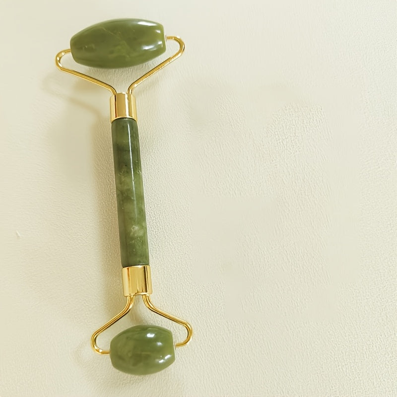 Массажер для лица Jade Roller, доска Gua Sha, набор косметических инструментов