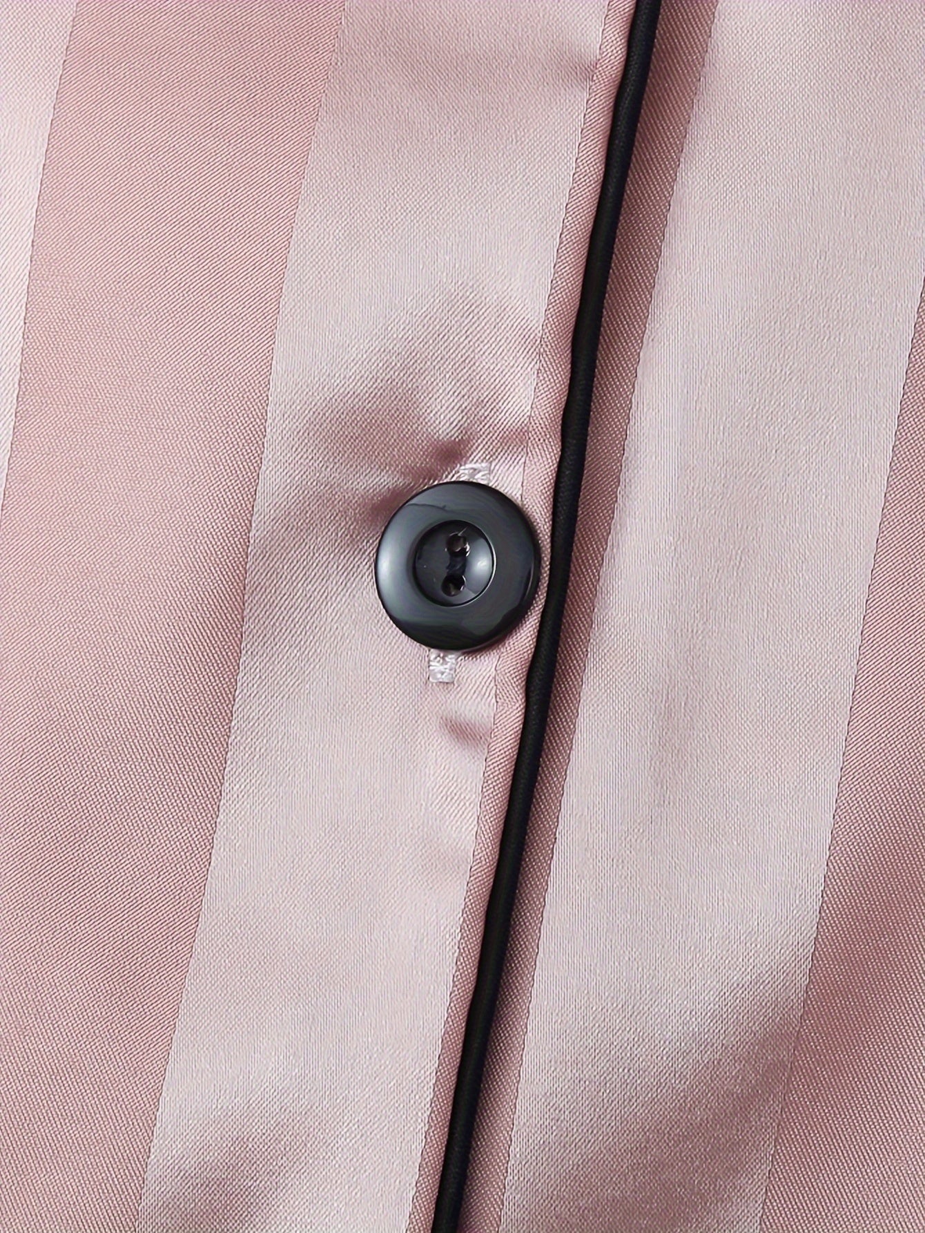 Conjunto de pijama de satén para mujer, camiseta de manga corta a rayas y pantalones cortos, casual, para todas las estaciones