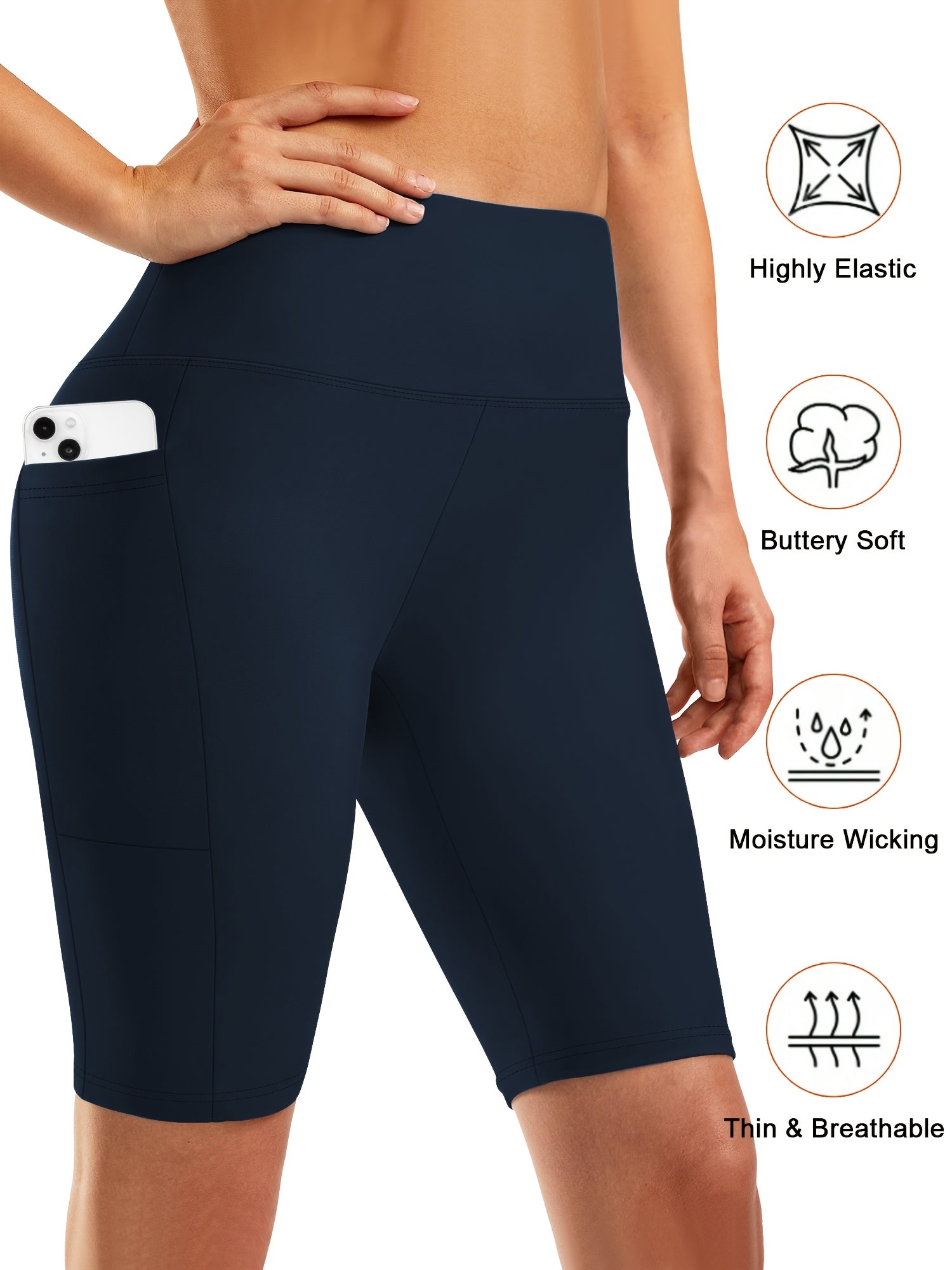 Леггинсы больших размеров с высокой талией, комплект из 3 штук, с боковыми карманами для йоги и тренировок