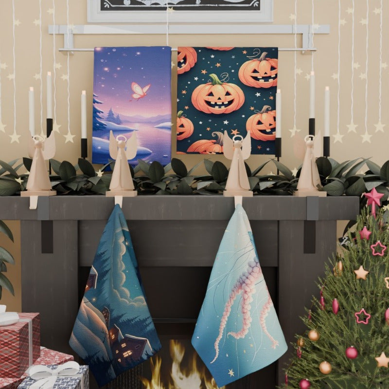 Christmas Kitchen Decorations Set of 4 Soft Material 45.72x66.04cm