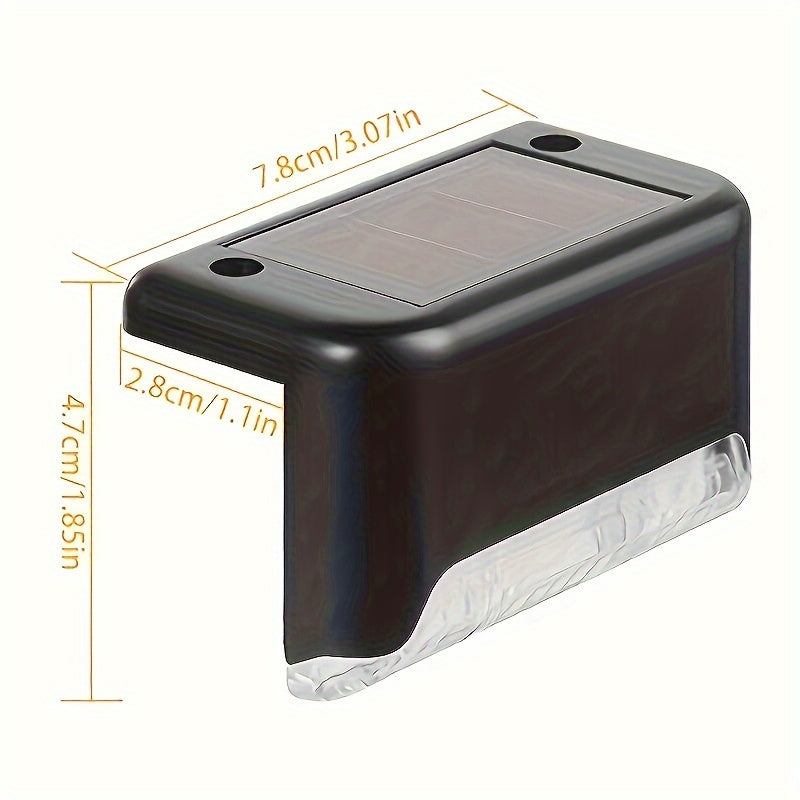 16 Solar-Powered Outdoor Path Lights for Railings Fences Stairs and Lanes