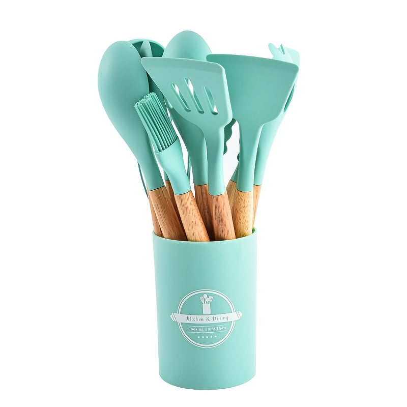 Silicone Kitchen Utensil Set Non-Stick Heat-Resistant Cooking Tools