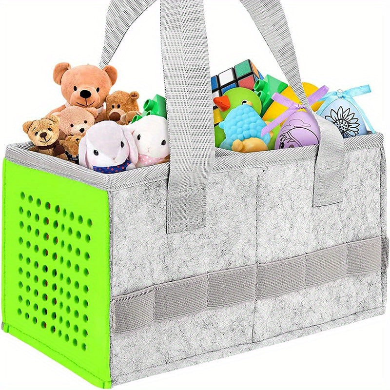 Pre-School Toy Storage Organizer for Statuettes and Music Player with Accessory Bags