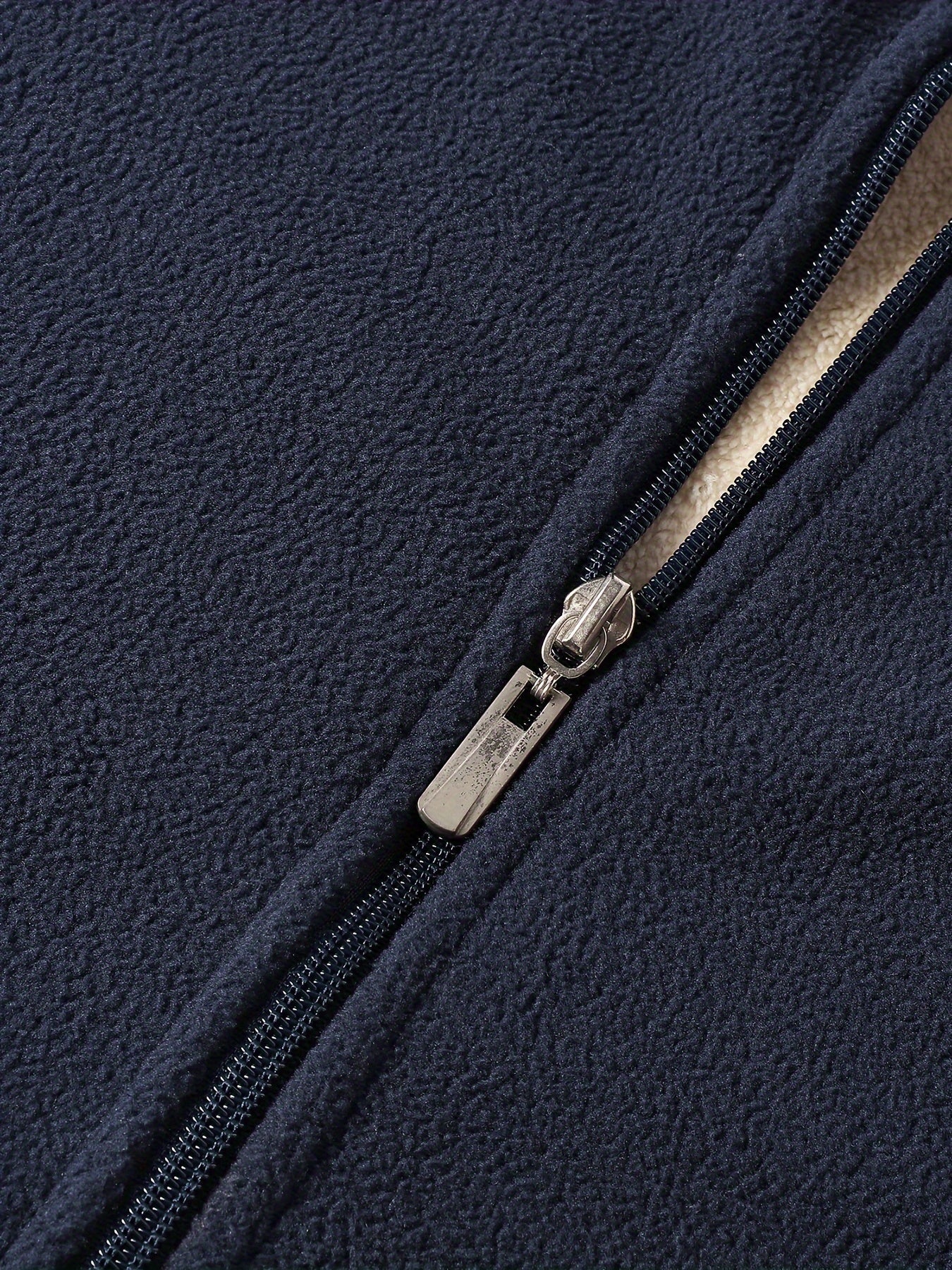 Men's Winter Fleece Set Long Sleeve Letters Pattern Casual Sports Warm Clothing