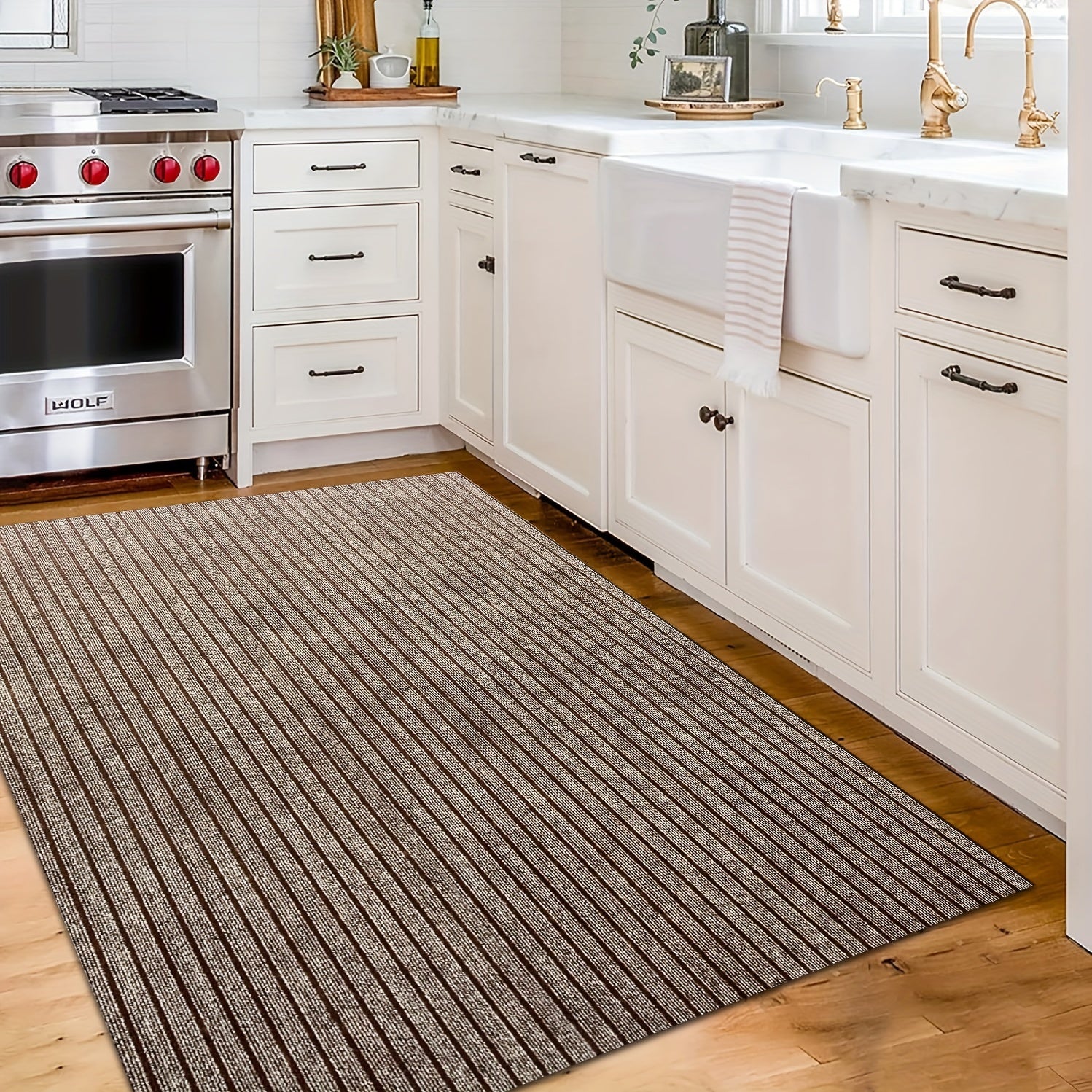 Non-Slip Waterproof Runner Rug for Indoor Outdoor High Traffic Hallways Decks