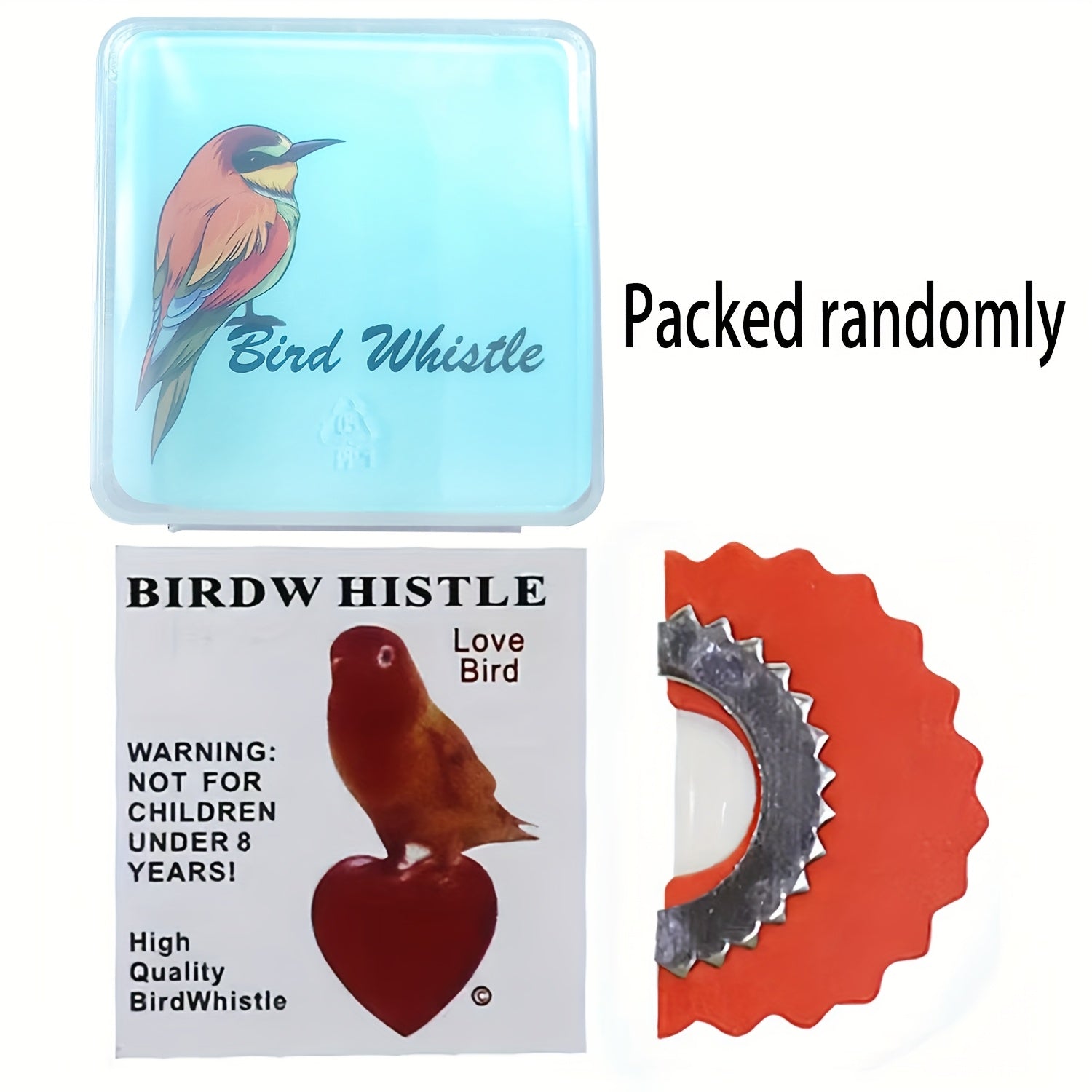 Plastic Bird Call Whistle Realistic Sound Attracts Birds for Parrot Toys Pet Supplies