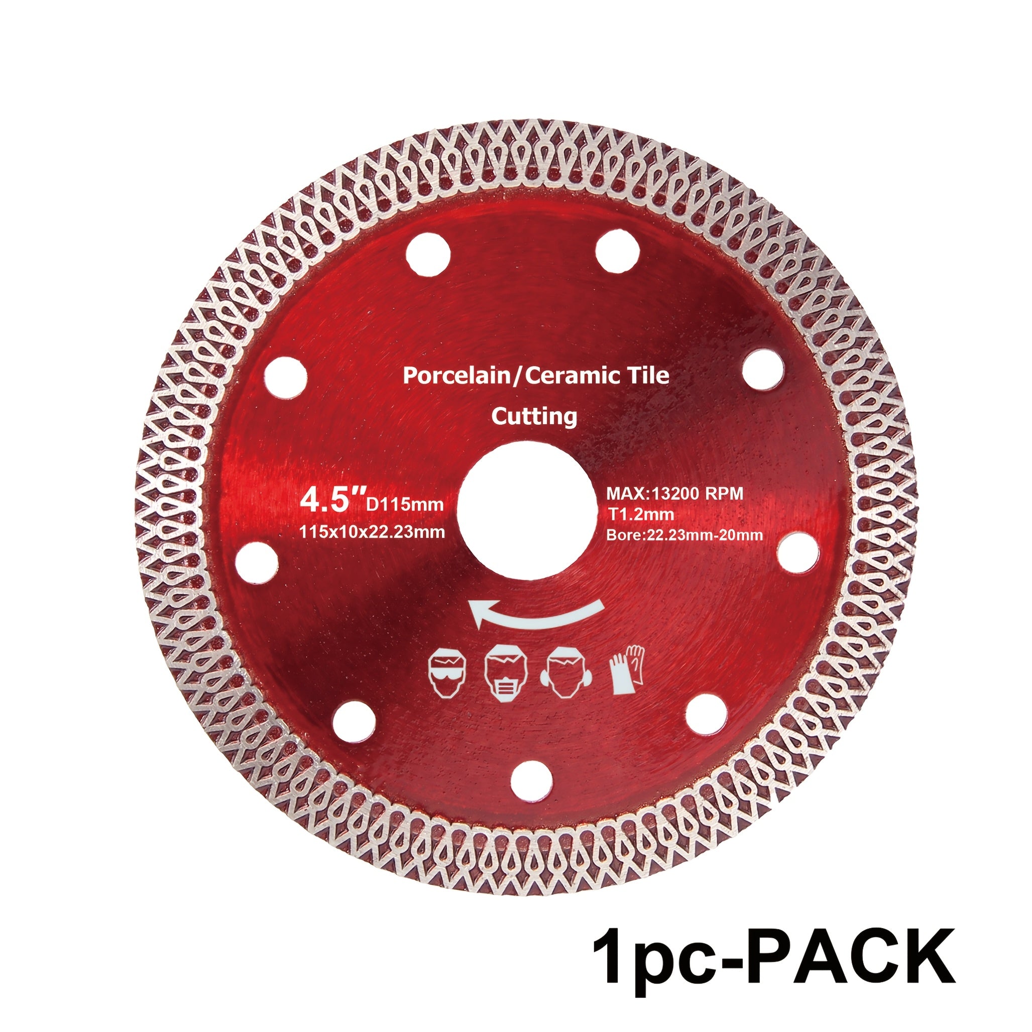 11.43cm Diamond Ceramic Saw Blade for Porcelain Tile Granite Brick Concrete Cutting