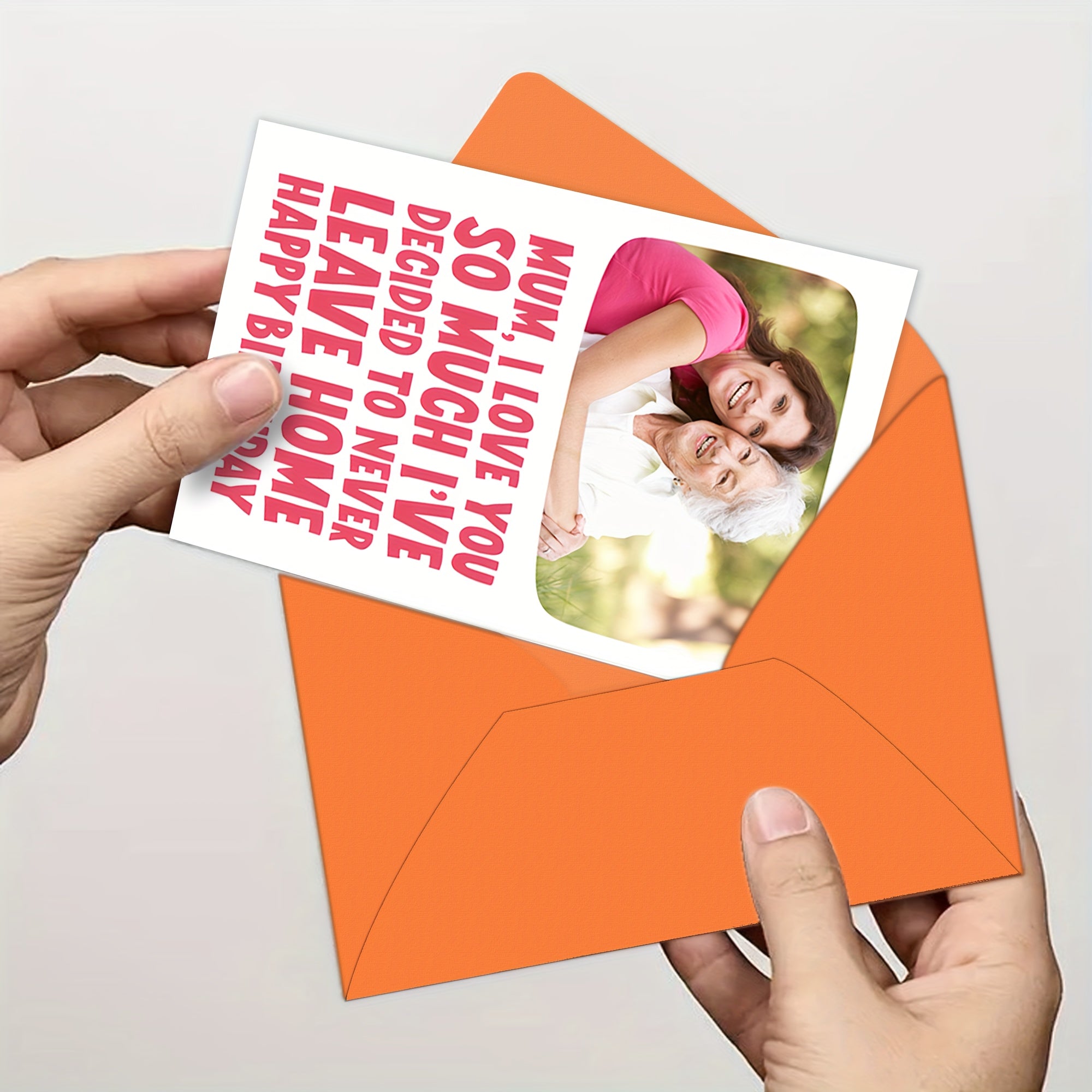 Onajon uchun Shaxsiylashtirilgan Rasmli Salomlashuv Kartasi - Onalar Kuni uchun Maxsus Rasm bilan Qiziqarli va Yaratilishli Barakalar